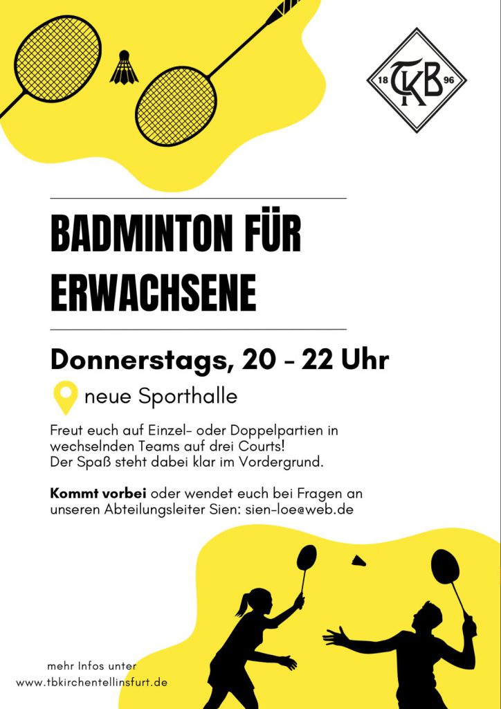 Flyer Badminton-Abteilung